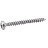 Reference 62306 - Pan head chipboard screw cross recess Pozidrive - Stainless steel A2