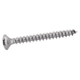Reference 62311 - Countersunk raised head chipboard screw cross recess Pozidrive - Stainless steel A2