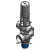 Standard, Balanced Lower Plug, Spiral Clean Both Plugs, Spiral Clean Leakage Chamber, DN-150 - Mixproof Valve