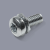 DIN 6900-5 Z-KO T steel 8.8 zinc-plated - Torx SEMS screws with contact washer