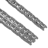 Chains Bea stainless steel with straight plates