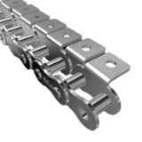 Cadenas de rodillos BEA tipo "A1/01" - Cadenas de rodillos con aletas angulares - DIN 8187 - ISO 60