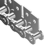 Chains Bea M1/01 - Roller chains with vertical attachments - DIN 8187 - ISO 606