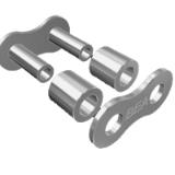 Connecting links for hollow pins chains Bea type ''B'' - Connecting link and offset link for roller chains ''Bea''