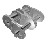 Duplex offset links for straight plates ISO chain SRC - Connecting link and offset link for roller chains ''Saturn''