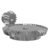 Conical gears type ''A'' ratio 1:3 module 1,5 - Conical straight toothed gears type ''A''
