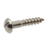 Modèle 411302 - Slotted round head wood screw - Stainless steel A4 - DIN 96