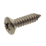 Modèle 212411 - "Pozidriv" cross recessed raised countersunk head tapping screw - Stainless steel A2 - DIN 7983 - ISO 7051