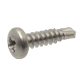 Modèle 212440 - Self drilling screw pan head Pozidriv recess - Stainless steel AISI 410 - DIN 7504 M