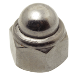 Modèle 215618 - Prevailing torque type cap nut with nylon insert - Stainless steel A2 - DIN 986