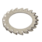 Modèle 216513 - Serrated lock washer external teeth - Stainless steel A2 - DIN 6798 A - NF E 27-624