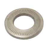 Modèle 216515 - Serrated conical spring washer CS - Middle-sized - Stainless steel A2 - NF E 25-511