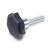 GN6336.4 - Star Knobs, Type TE, Plastic, with Protruding Steel Bushing, Threaded Stud Steel