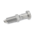 GN617.1 - Stainless Steel-Indexing plungers with rest position, Type AKN, with lock nut, with Stainless Steel-knob