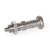 GN818 - Stainless Steel-Indexing plungers with rest position, Type CKN, with Stainless Steel-Knob, with locknut