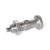 GN818 - Stainless Steel-Indexing plungers without rest position, Type BKN, with Stainless Steel-Knob, with locknut