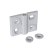 GN127 - Stainless Steel-Hinges, Type HB, vertically and horizontally adjustable