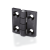 GN 237.1 D - Hinges plastic, Type D 2x bores for countersunk screws / 2x threaded studs, black