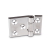 GN237.3 A - Stainless Steel-Heavy duty hinges, horizontally elongated, Type A, with bores for countersunk screws