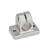 GN145 - Stainless Steel-Flanged Connector Clamps, with screw, stainless steel