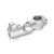 GN284 - Swivel Clamp Connector Joints, Aluminum, with screw, stainless steel, Type S, Stepless adjustment