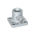 GN162.8 - Base Plate Connector Clamps, Aluminum, with grub screw, Stainless Steel