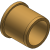 GB.20 - Flanged Guide Bushing bronze with shoulder and solid lubricant