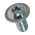 BN 30104 - Hex socket button head cap screws with collar partially / fully threaded (ISO 7380-2), cl. 010.9, zinc plated blue