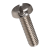 BN 536 - Slotted pan head machine screws (~DIN 85 A; ~ISO 1580), brass, nickel plated