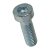 BN 20737 - Zylinderschrauben mit Innensechskant, niedrigem Kopf und Schlüsselführung, ohne / mit Schaft (DIN 6912), Kl. 08.8 / 8.8, verzinkt-blau