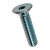 BN 2100 - Hex socket flat countersunk head screws fully threaded (ISO 10642; ~DIN 7991), cl. 08.8 / 8.8, zinc plated blue