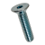 BN 30105 - Hex socket flat countersunk head screws fully threaded (DIN 7991; ~ISO 10642), cl. 08.8 / 8.8, zinc plated blue