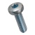 BN 30503 - Hexalobular (6 Lobe) socket pan head screws, fully threaded (ISO 14583), 4.8, zinc plated blue