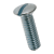 BN 368 - Slotted oval countersunk head machine screws (DIN 964 A, ~ISO 2010), 4.8, zinc plated blue