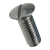 BN 659 - Slotted oval countersunk head machine screws small head (DIN 964 A), A2
