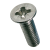 BN 82213 - Pozi flat countersunk head machine screws form Z (DIN 965 A; ~ISO 7046-2), stainless steel A2