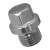 BN 1685 - Hex head screw plugs with shoulder, metric fine thread (DIN 910), A4, without nylon seal