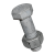 BN 87 - Hex head bolts with hex nuts, for steel construction (DIN 7990), cl. 4.6, hot dip galvanized