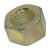 BN 10529 - Hex nuts type 1 (ISO 4032; ~DIN 934), cl. 5-2, zinc plated yellow