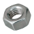BN 20237 - Hex nuts ~0,8d (DIN 934; ~ISO 4032), cl. 8, zinc plated with thicklayer passivation