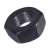 BN 20540 - Hex nuts ~0,8d (DIN 934; ~ISO 4032), cl. 8, zinc plated blue with CresaCoat® C 307 Black