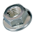 BN 20241 - Hex flange nuts (DIN 6923; EN 1661), steel 8, zinc plated with thick layer passivation