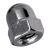 BN 515 - Hex domed cap nuts (Acorn nuts) (~DIN 1587), brass, chromium plated polished