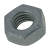 BN 33000 - Hex nuts ~0,8d (DIN 934; ~ISO 4032), A2, stainless steel A2, Delta-Seal silver