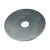 BN 30704 - Flat washers for Ww / UNC / UNF without chamfer, with large diameter, steel, zinc plated blue