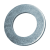 BN 726 - Flat washers without chamfer, for screws with cylindrical head (DIN 433), steel, zinc plated blue