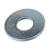 BN 84514 - Flat washers without chamfer, series L (large) (~NFE 25-514 L), steel, zinc plated blue