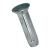 BN 894 - Flat countersunk head grooved pins KN 5 (DIN 1477; ISO 8747), steel, zinc plated blue