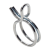 BN 38544 - Double-row hose clamps (CLAMKO BIFM...F), Spring steel heat-treated, zinc plated