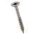 BN 33017 - Pozidriv cross recessed countersunk partially threaded, flat head chipboard screws type Z, stainless steel A2, waxed